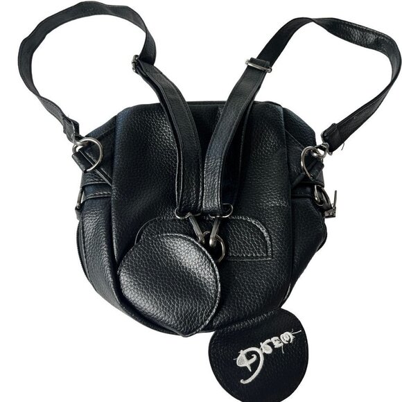 MINI Mickey Mouse Ears Girls Backpack Leather Black - Picture 3 of 4